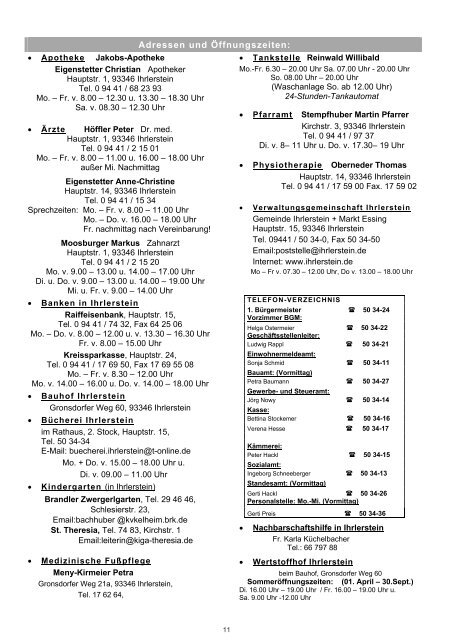 Gemeinde Ihrlerstein MITTEILUNGSBLATT