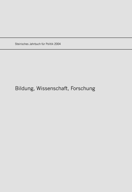 Steirisches Jahrbuch für Politik 2004 - Steirische Volkspartei