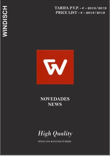 Windisch - Tarifa - 2018-2019 - Novedades