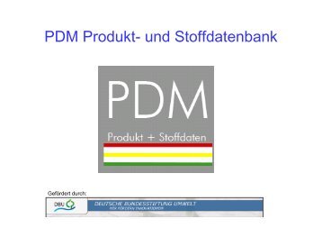 PDM Produkt- und Stoffdatenbank