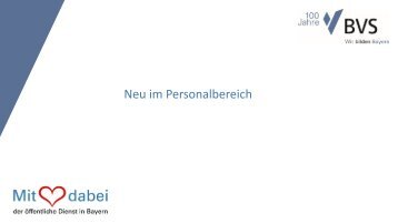 Neu im Personalbereich