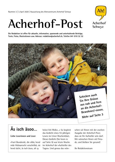 Acherhof-Post Nr. 2 | 4. April 2020