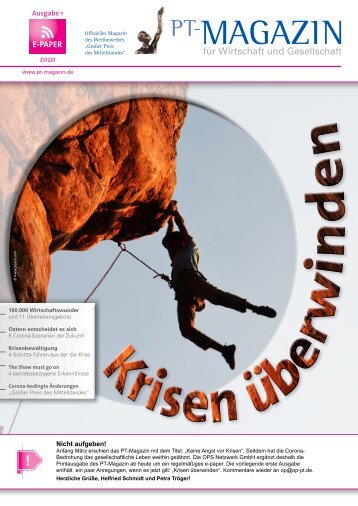 E-Paper PT-Magazin 01 2020 Krisen überwinden