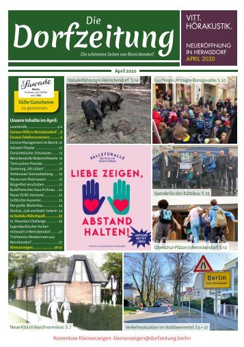Die Dorfzeitung Reinickendorf April 2020