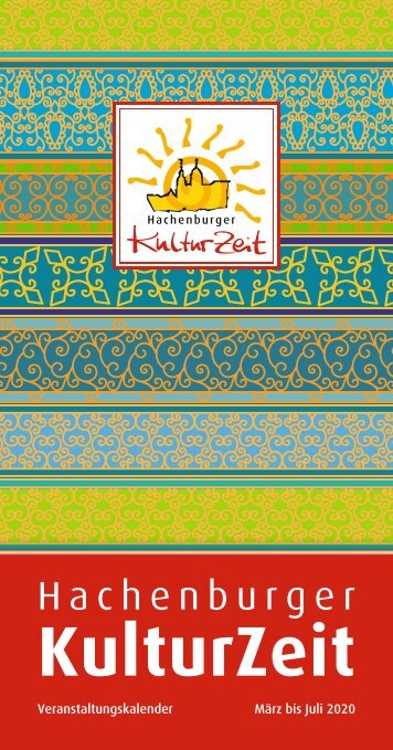 Veranstaltungskalender Hachenburger KulturZeit 1-2020