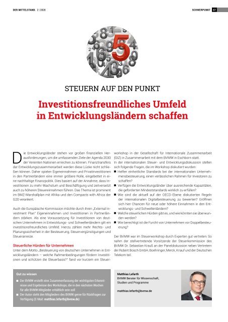 Der Mittelstand. Das Unternehmermagazin - 02/2020 | April / Mai 2020 - Bedrohter Handel