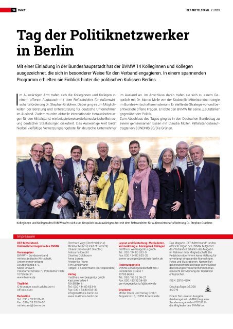 Der Mittelstand. Das Unternehmermagazin - 02/2020 | April / Mai 2020 - Bedrohter Handel