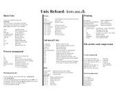 Unix Refcard- kom.aau.dk - ES Documentation