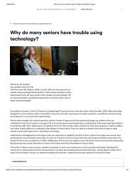 Why do many seniors have trouble using technology_