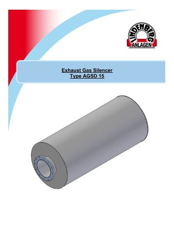 Exhaust Gas Silencer Type AGSD 15 - Lindenberg-Anlagen GmbH