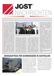 grossauftrag für schwingsiebe in australien - JÖST GmbH + Co.KG