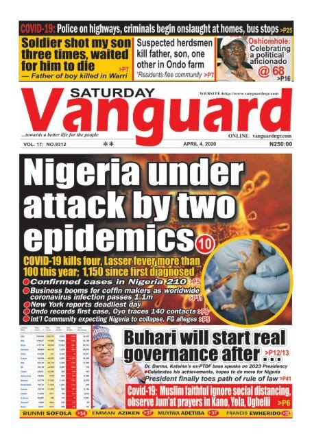 04042020 - Nigeria under attack by two epidemics