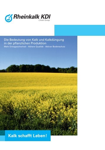 Kalk schafft Leben! - Rheinkalk KDI