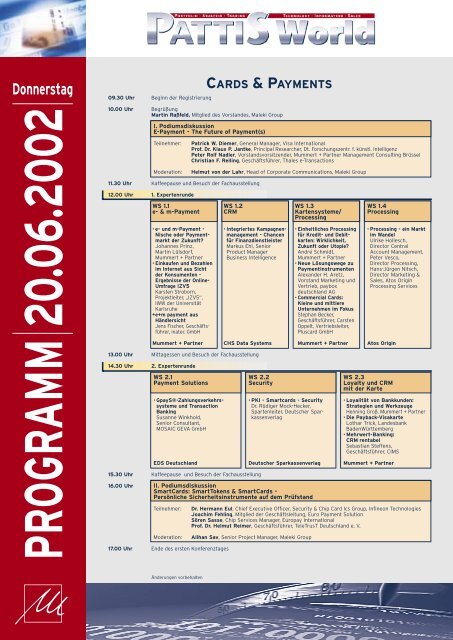 Programm - Maleki Conferences GmbH