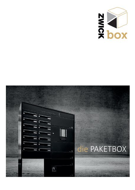ZWICKbox - Die intelligente Paketstation 2020