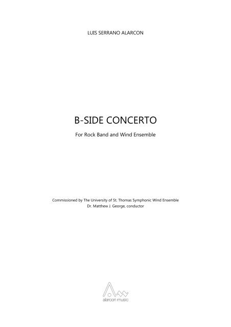 B-Side Concerto - FULL SCORE