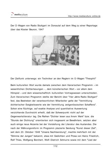 Rundfunk in Stuttgart 1934 - Mediaculture online