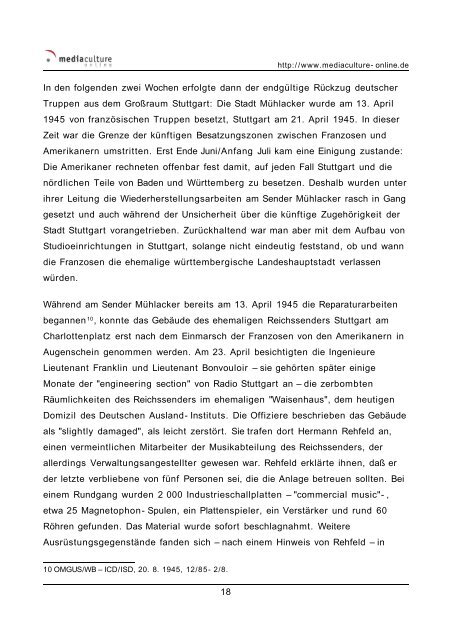 Rundfunk in Stuttgart 1934 - Mediaculture online