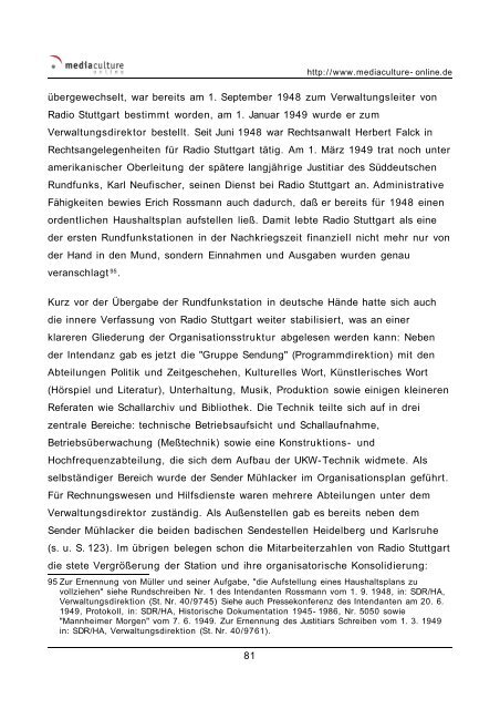 Rundfunk in Stuttgart 1934 - Mediaculture online