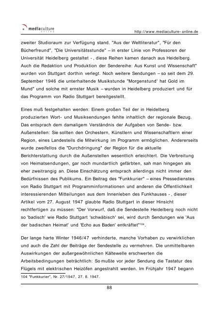 Rundfunk in Stuttgart 1934 - Mediaculture online