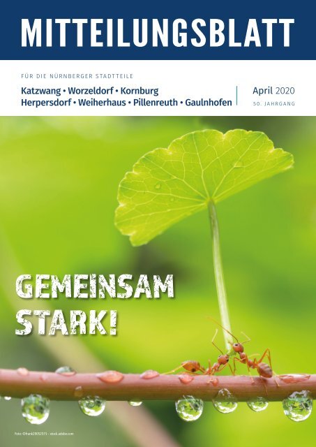 Mitteilungsblatt Nürnberg-Katzwang/Worzeldorf/Kornburg/Herpersdorf - April  2020