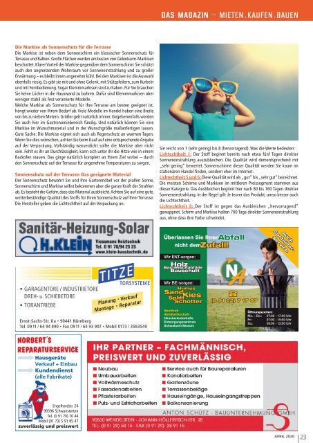 Mitteilungsblatt Nürnberg-Katzwang/Worzeldorf/Kornburg/Herpersdorf - April 2020