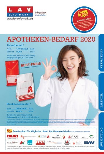 Apothekenbedarf 2020 LAV-Sofo-Markt