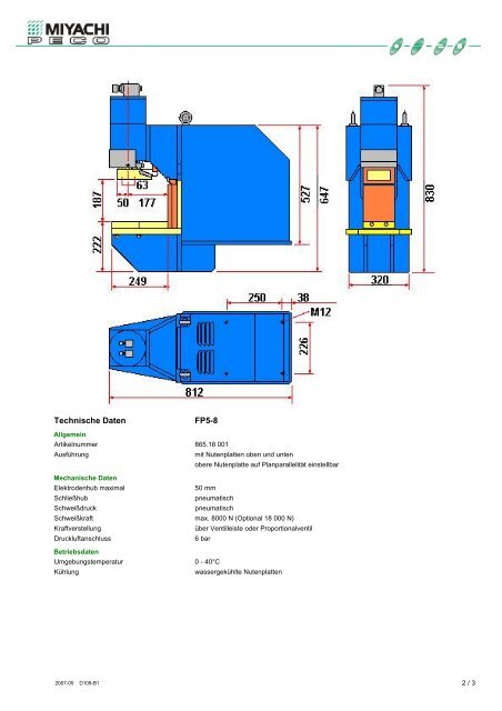 FP5 Schweißköpfe - Miyachi Europe