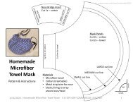 Mask Pattern & Instructions - Homemade Microfiber Towel Mask