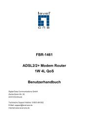 FBR-1461 ADSL2/2+ Modem Router 1W 4L QoS ... - Jacob Elektronik