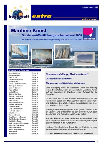 Maritime Kunst - bootswelt, das Internetmagazin für den Yachtsport