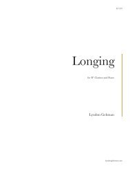 Longing - Perusal Score