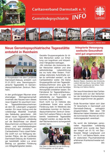 Caritasverband Darmstadt E V Gemeindepsychiatrie Info