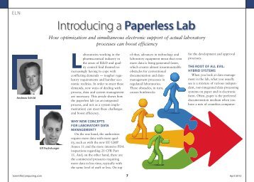 Introducing a Paperless Lab - Vialis