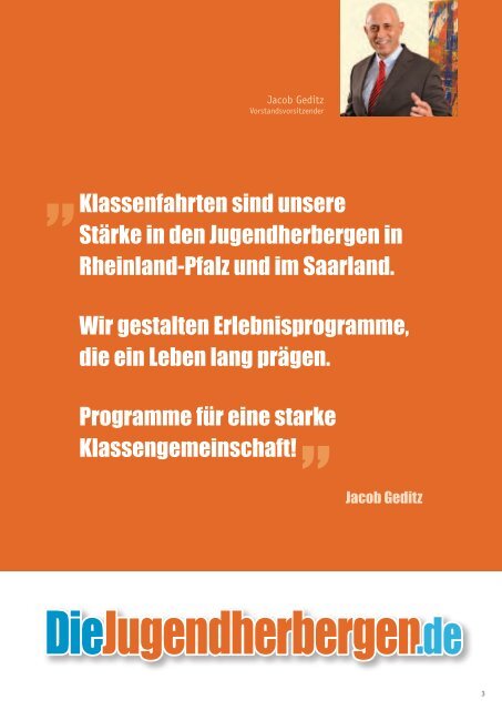 Programmbausteine - Jugendherberge