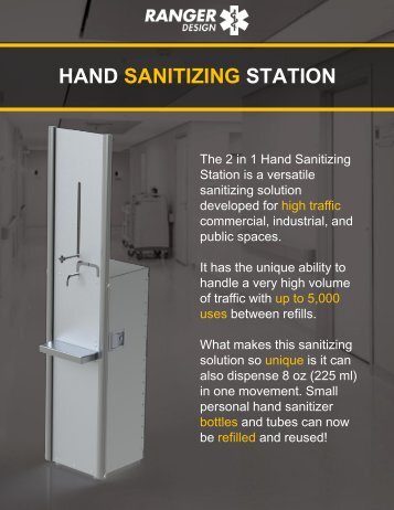 Ranger Design Hand Sanitizing Station