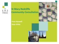 St Mary Redcliffe Community Consultation Final Report ERS