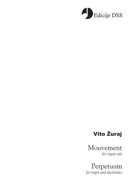 Vito Žuraj - Mouvement & Perpetuum