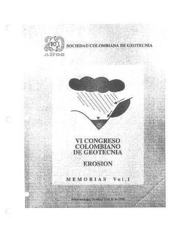 Diseno del Nuevo Puente Carare y Consideraciones Geomorfologicas Fluviales, 1996