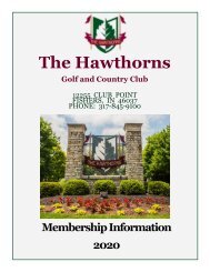 Hawthorn Membership Information