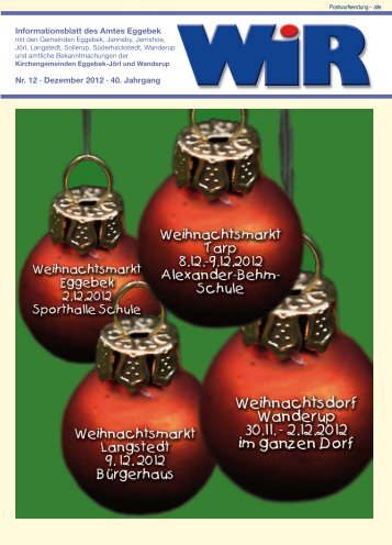 Nr. 12 · Dezember 2012 · 40. Jahrgang ... - Amt Eggebek