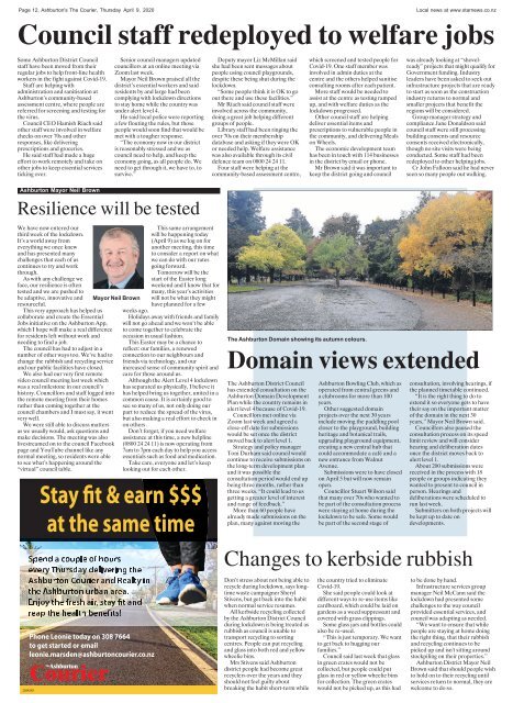 Ashburton Courier: April 09, 2020