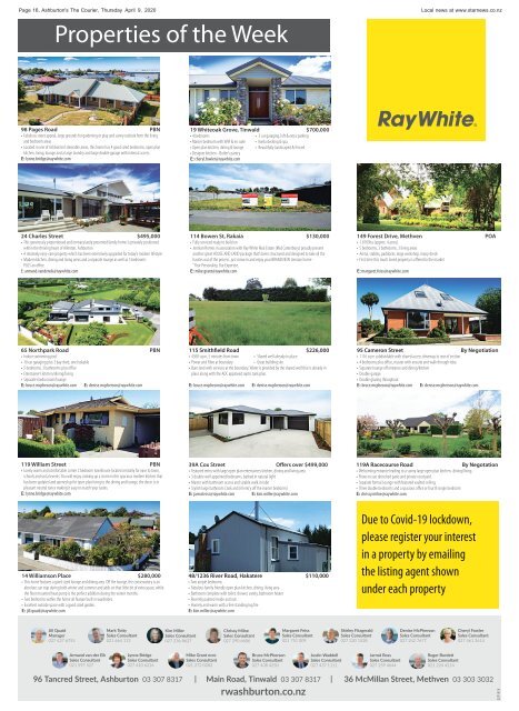 Ashburton Courier: April 09, 2020