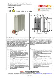 Datenblatt Raumheizkörper FLR - OhmEx Industrielle Elektrowärme  ...