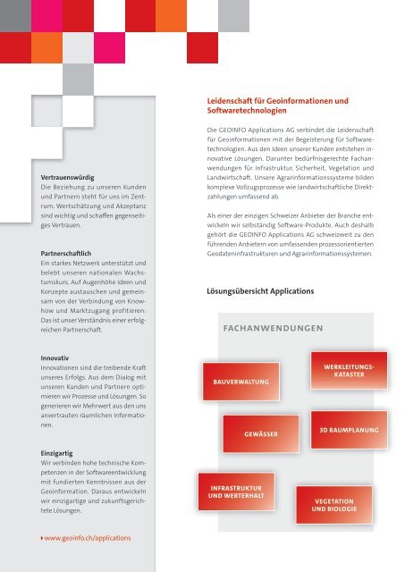 Applications Imagebroschüre