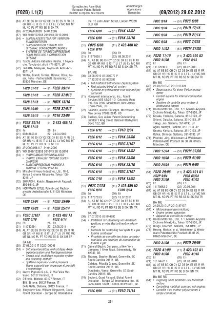 European Patent Bulletin 2012/09 - European Patent Office