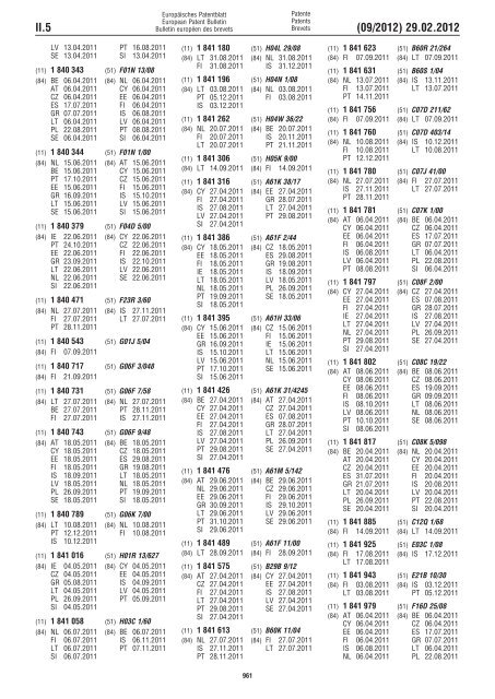 European Patent Bulletin 2012/09 - European Patent Office