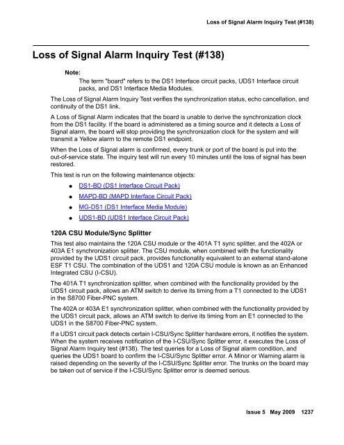 Demand test descriptions and error codes - Avaya Support