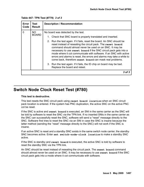 Demand test descriptions and error codes - Avaya Support