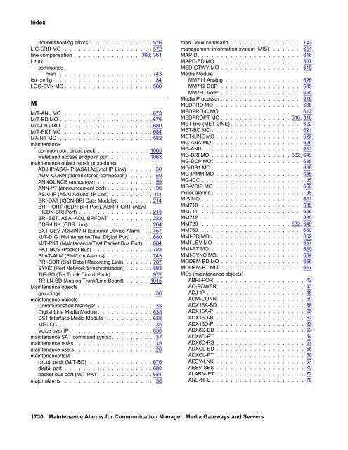 Demand test descriptions and error codes - Avaya Support